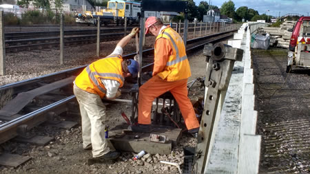 S & T Engineers upgrading Aviemore Station lever frame