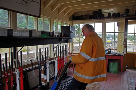 Setting the points and signals from Aviemore signal box